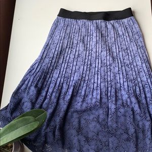 Paniz Blue Lace Ombre Skirt NWT